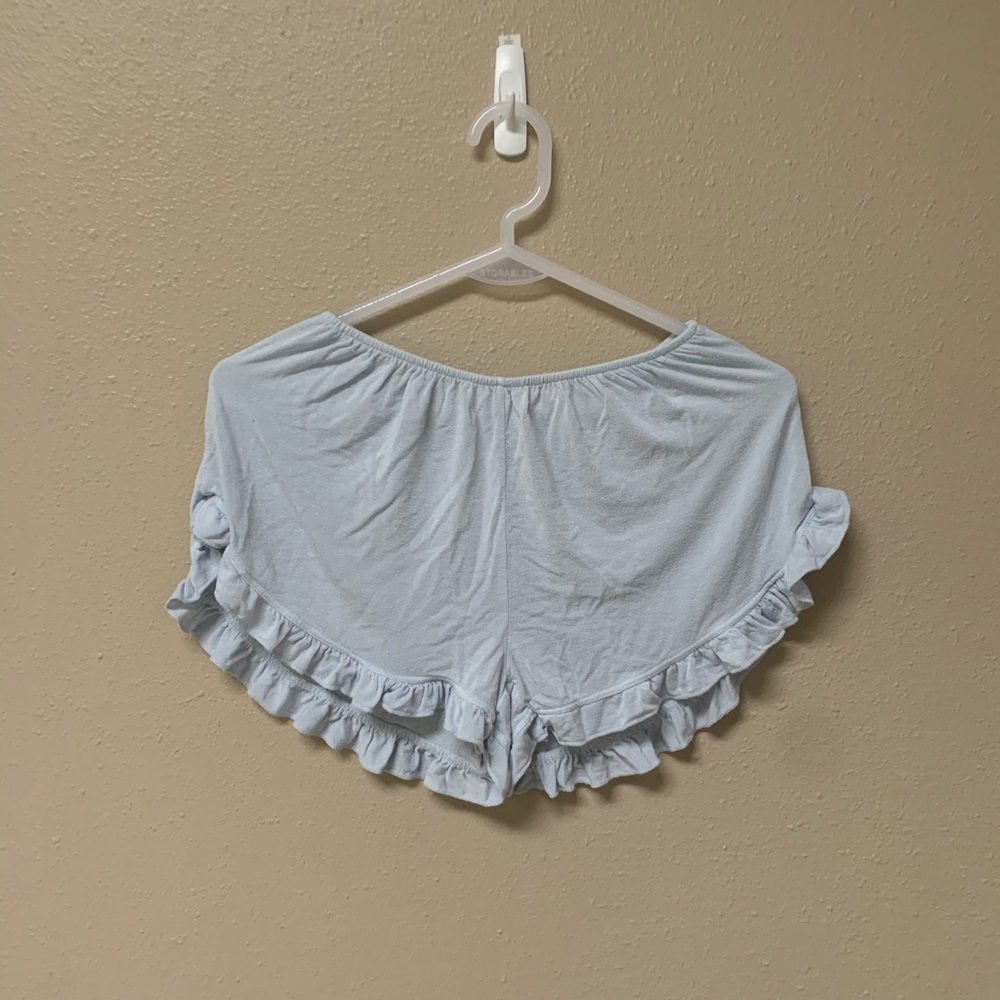 Light Blue Brandy Melville Flowy Shorts